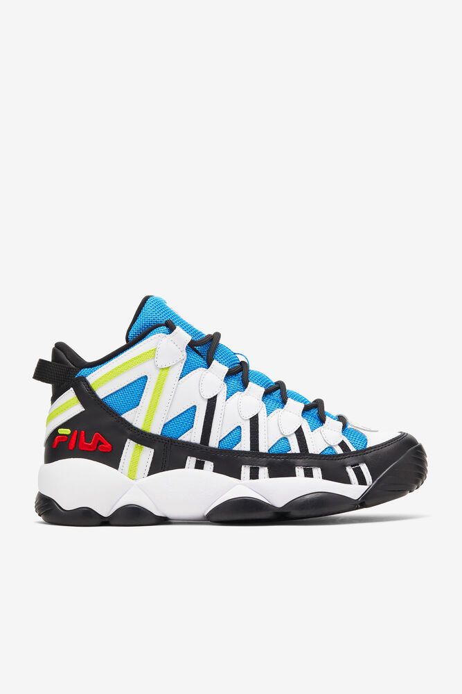 Fila Sneakers Stackhouse Spaghetti Mens White/Black/Blue - India KGQ-653924